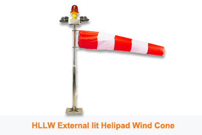 HLLW External Illuminated Heliport Windcone