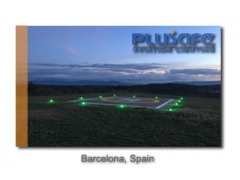 Green TLOF Heliport Lighting Operated In Barcelona