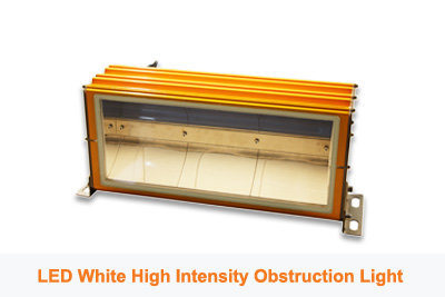 LED White High Intensity Obstruction Light