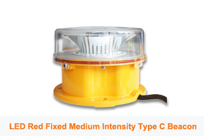 LED Red Fixed Obstruction Beacon