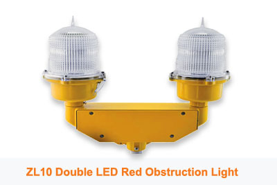 ZL10D Double L810 Red Obstruction Light