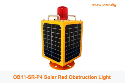 OB11 SR-P4 Solar L810 Red Fixed Obstruction Light