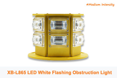 XB-L865 LED White Flashing Obstruction Light