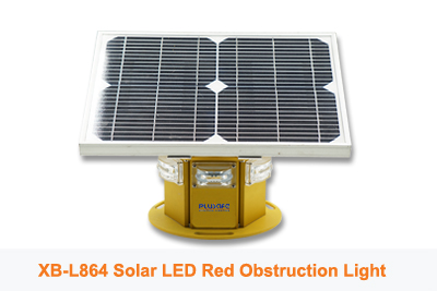 XB-L864 Solar LED Red Obstruction Light