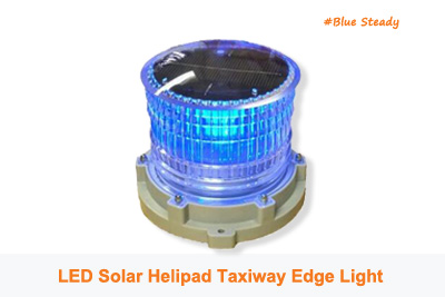 Solar Blue Heliport Taxiway Edge Light